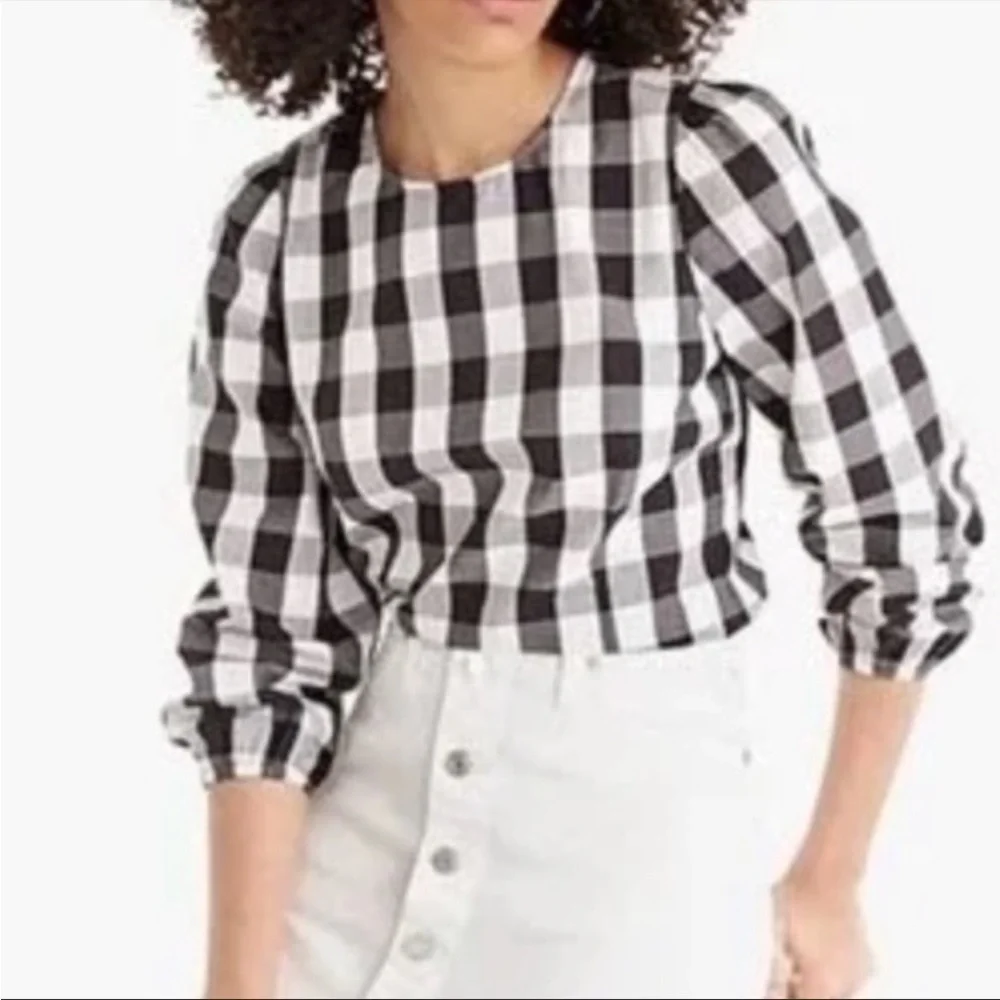 J.Crew Gingham Top